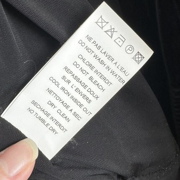 Balmain Black Pleated Velvet Sleeveless Jumpsuit size FR 38 Plunging V Wide-leg - Picture 8 of 16